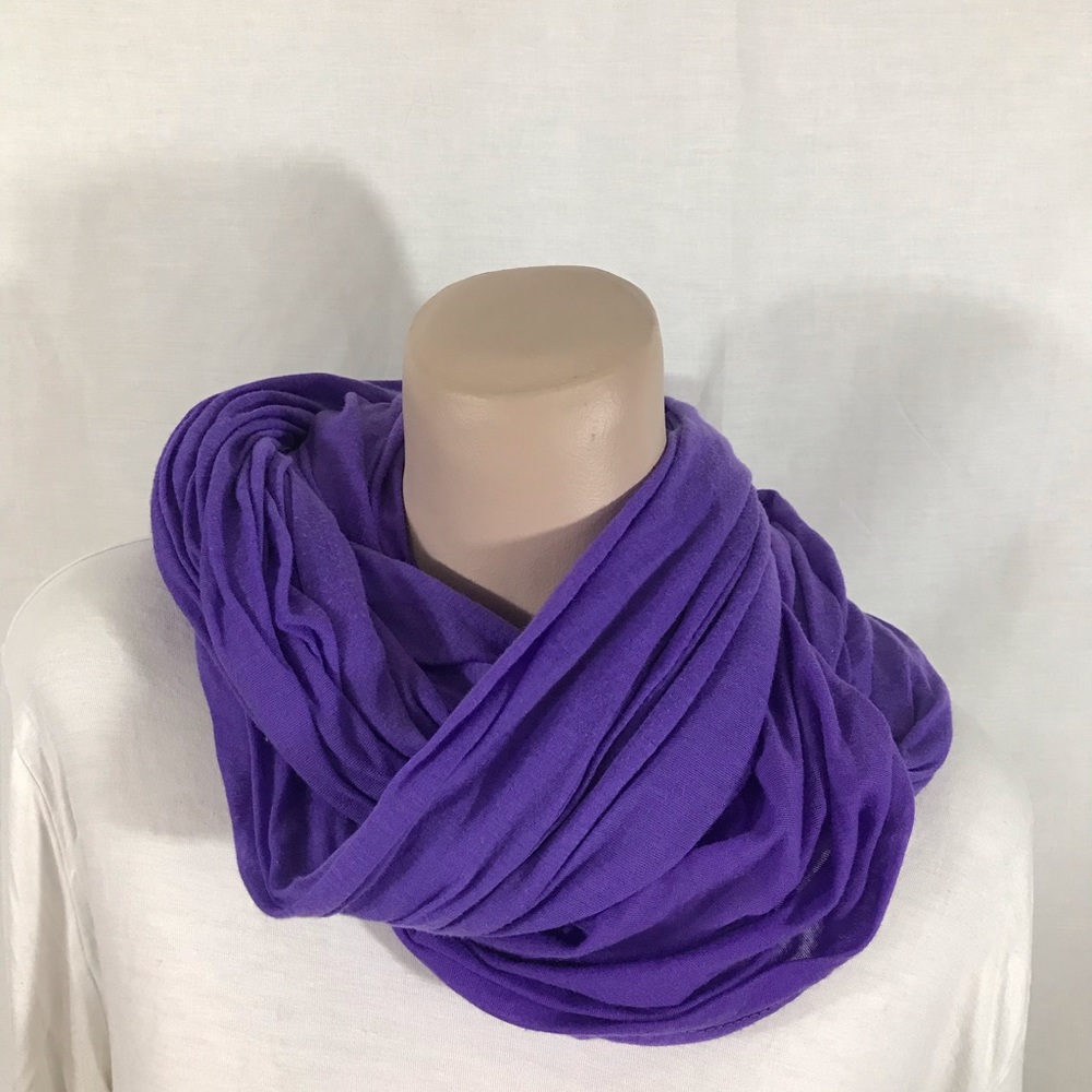 Purple infinity scarf